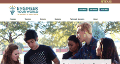 Desktop Screenshot of engineeryourworld.org