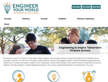 Tablet Screenshot of engineeryourworld.org